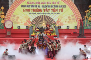 Bac Giang opens Tay Yen Tu Spring Festival, Culture - Tourism Week