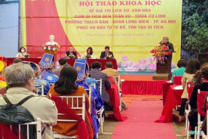 Seminar on cultural and historical values of Tran Vu temple - Cu Linh pagoda