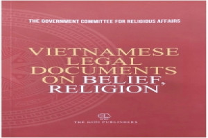 Necessity and expected contents to be included in Law on Belief and Religion (Amended)