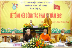 VBS in Tra Vinh reviews Buddhist affairs 2021