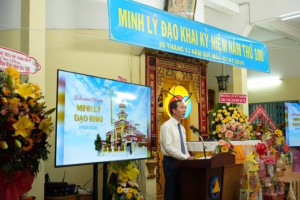 GCRA leader extends congratulation to 100th founding anniversary of Minh Ly Faith