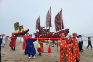 Whale worshipping festival in Cam Lam village of Ha Tinh