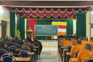 Buddhist monastics in Bac Giang attend law & policy dissemination programs