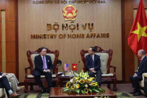 Home Affairs’ Deputy Minister Vũ Chiến Thắng receives US Ambassador Marc E. Knapper