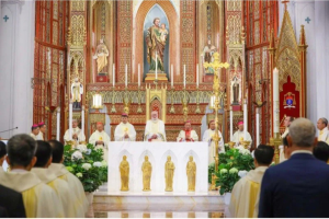 Archbishop Paul Richard Gallagher hosts Catholic mass in Hanoi Archdiocese