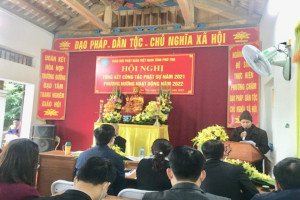 VBS Chapter in Phu Tho reviews Buddhist affairs 2022