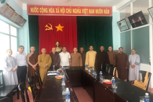  Religious Committee in Gia Lai receives Buddhist Sangha’s sub-committee for Buddhist propagation to ethnic people