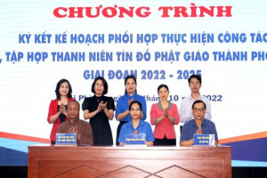 Coordination program on Buddhist youth solidarity 2022-2025 in Hai Phong