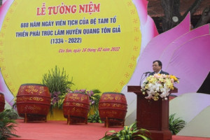 688th death anniversary of third patriarch of Truc Lam Zen Buddhist sect held in Hai Duong