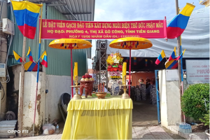 Caodai parish in Tien Giang starts reconstruction of Divine Goddess worshipping temple