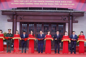 President attends inauguration of temple dedicated to martyrs in Dien Bien province