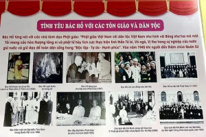 Hoa Hao Buddhist Church in An Giang launches Hồ Chí Minh & Tôn Đức Thắng cultural space