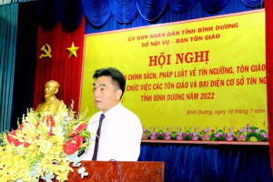 Disseminating laws on belief and religion held in Binh Duong