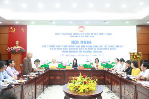 VFF in Hanoi holds meeting on religion related draft decrees