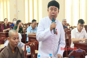 Exchange meeting with religious dignitaries in Binh Phuoc