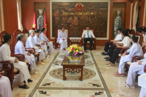 Government religious committee receives women delegation of Minh Chon Caodai Church