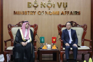 Deputy Minister of Home Affairs receives Ambassador of of Saudi Arabia 