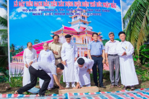 Caodai parish in Tra Vinh starts reconstruction of its Divine Goddess worshipping temple