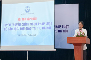 Training on religious and ethnic propaganda held in Hanoi