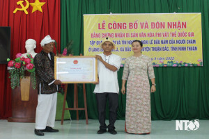 Traditional New Year ritual of Cham people in Binh Nghia village recognized as national intangible cultural heritage