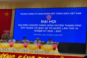 Congress of Catholics for national construction & defense in Ben Tre province’s Thanh Phu district convened