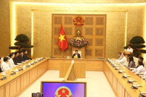 Deputy Prime Minister Trần Lưu Quang receives Vietnam Pure–land Buddhist Association delegation