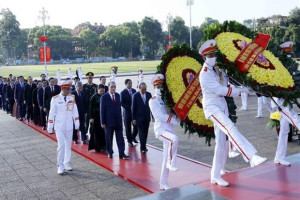 Party, State leaders pay homage to martyrs