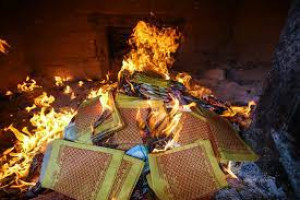 Limiting the burning of votive papers in Buddhist worshiping places - From understanding to action