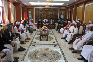 GCRA leader receives delegation of Cham religious dignitaries from Ninh Thuan