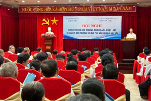 GCRA holds communicating conference on environmental protection laws in Quang Ngai