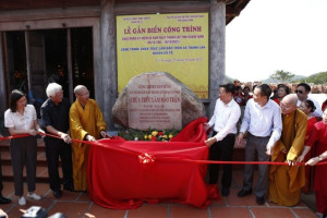1st phase of Truc Lam pagoda on Tran Island completed