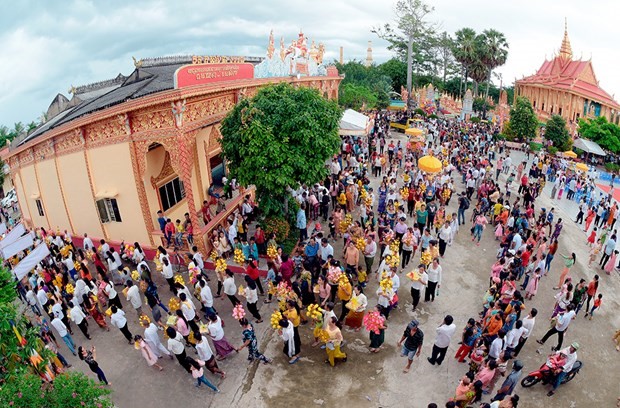 sac mau le kathina cua nguoi khmer nam bo hinh anh 1